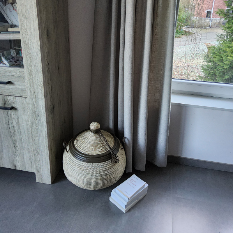 3 Panier « Ndal Design » – Panier Tissé Haut de Gamme Ø 36 cm • H 52 cm