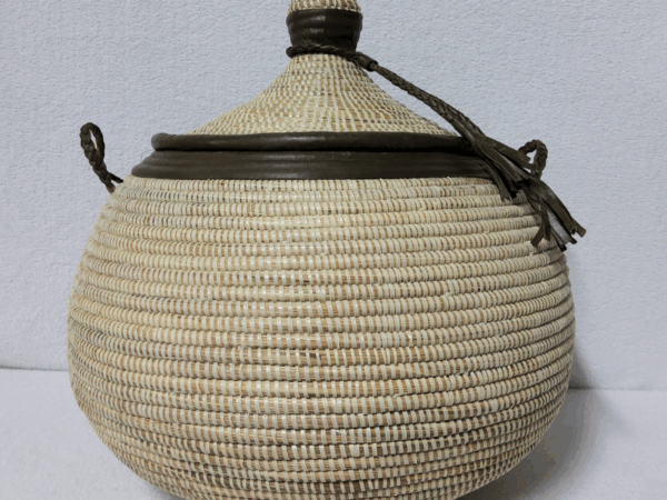 Panier « Ndal Design » – Panier Tissé Haut de Gamme Ø 36 cm • H 52 cm