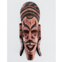 Masque Africain en Bois – Visage Élancé 45 × 18 cm