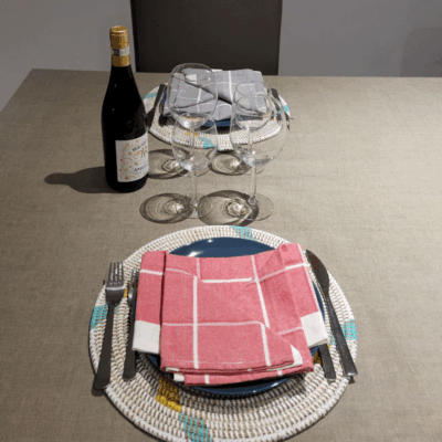 Set de Table Tissé – Paille Naturelle