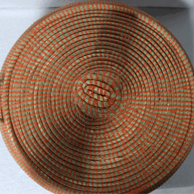 28 Panier « Ndal » – Panier Tissé à Couvercle Ø 30 cm • H 44 cm