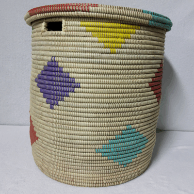 35 Panier « Ndeute » – Grand Panier Cylindrique Ø 45 cm • H 51 cm