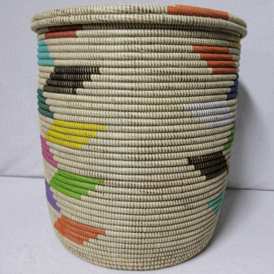 41 Panier « Ndeute » – Grand Panier Cylindrique Ø 45 cm • H 51 cm