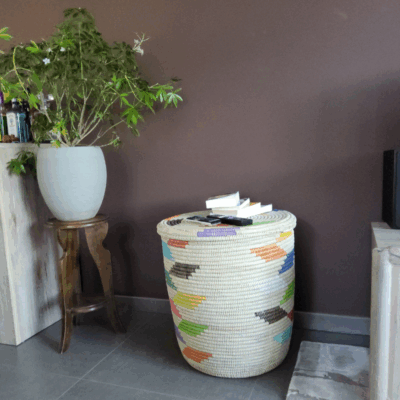 43 Panier « Ndeute » – Grand Panier Cylindrique Ø 45 cm • H 51 cm