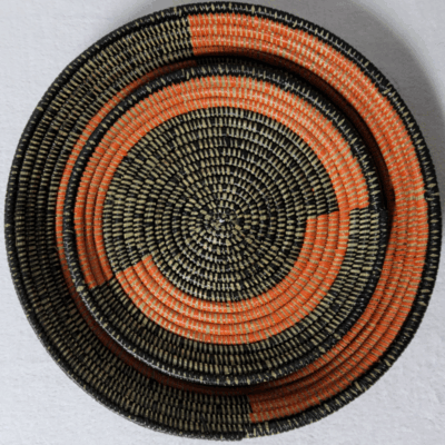 443 Set de 2 Corbeilles Tressées « Félé-Félé » (Ø 38 cm / 30 cm)