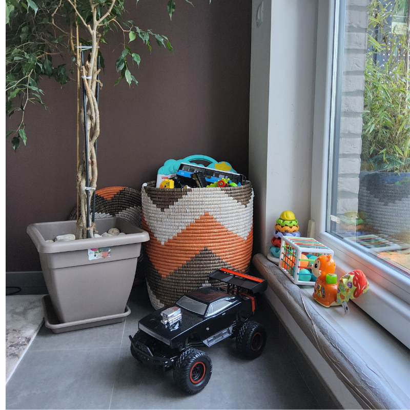 47 Panier « Ndeute » – Grand Panier Cylindrique Ø 45 cm • H 51 cm