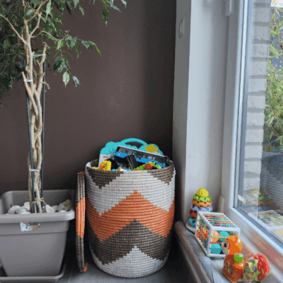 48 Panier « Ndeute » – Grand Panier Cylindrique Ø 45 cm • H 51 cm