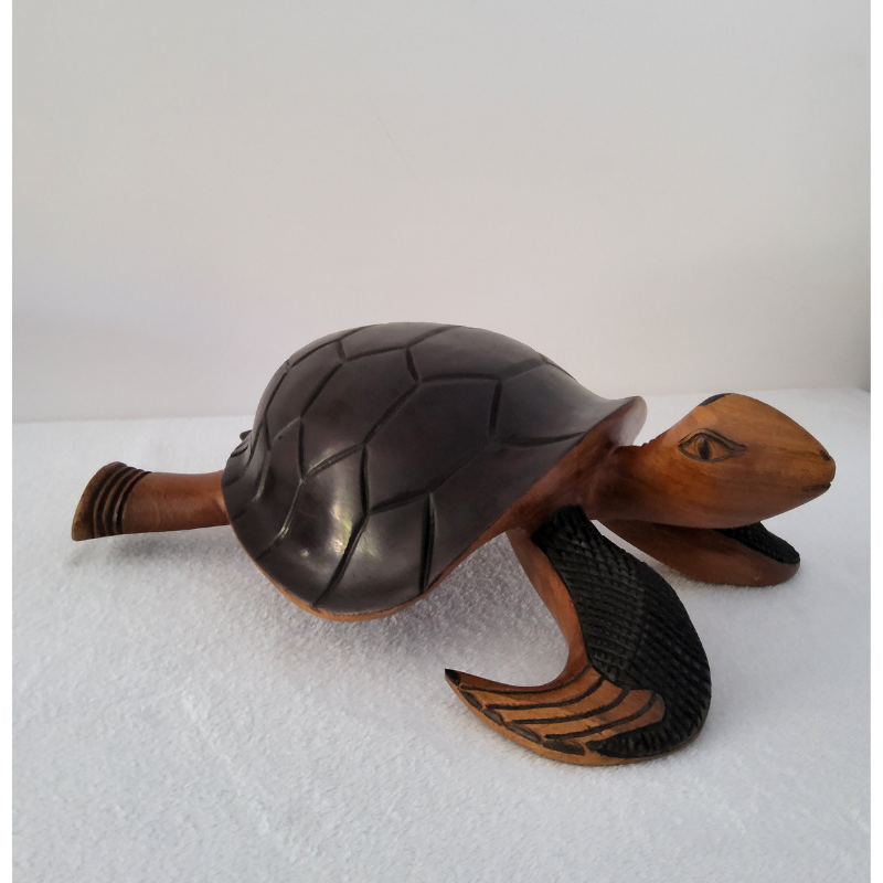 « Tortue » 53 × 35 cm (6 kg) - Bois Marron