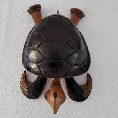 « Tortue » 53 × 35 cm (6 kg) - Bois Marron
