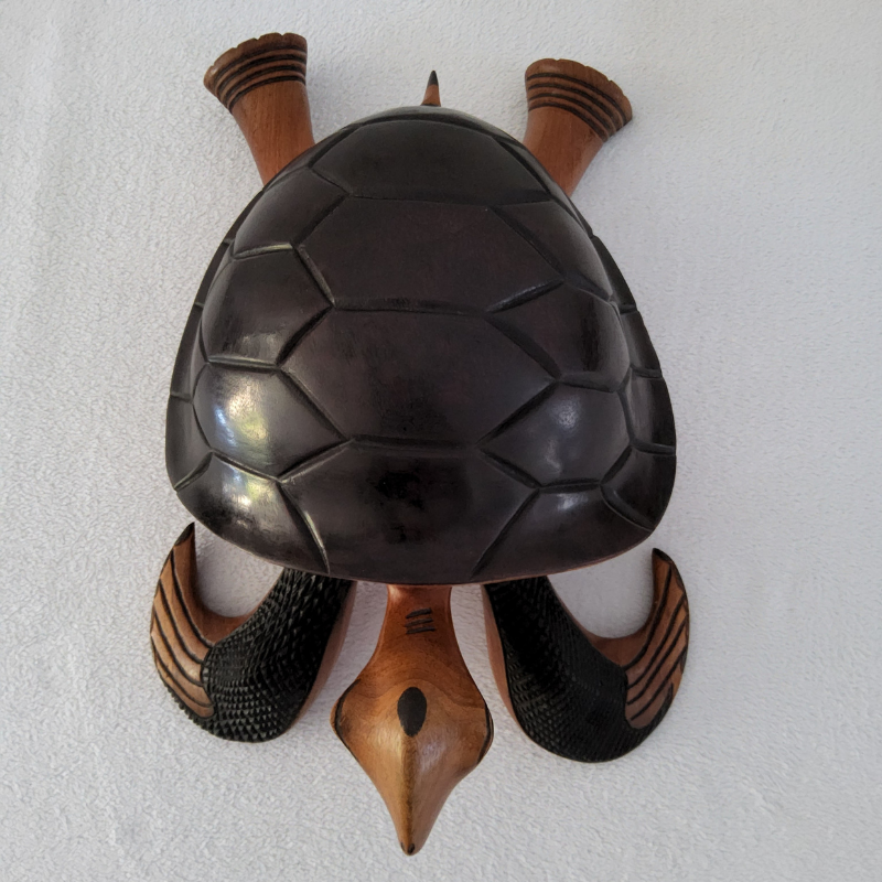 « Tortue » 53 × 35 cm (6 kg) - Bois Marron