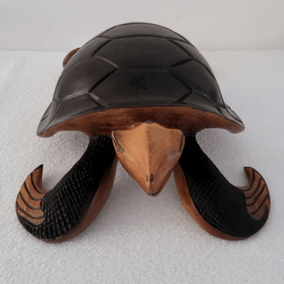 « Tortue » 53 × 35 cm (6 kg) - Bois Marron