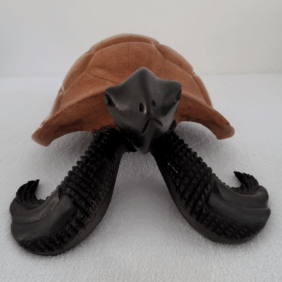 498 « Tortue » 53 × 35 cm (6 kg) - Bois Marron Clair