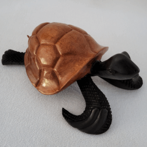 « Tortues en Bois » 53 × 35 cm, (2 × 6 kg)  – Ébène & Miel - Le Duo
