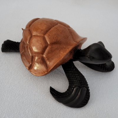499 « Tortue » 53 × 35 cm (6 kg) - Bois Marron Clair