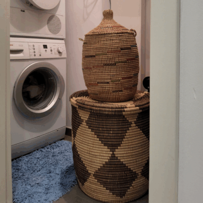 52 Panier « Ndeute » – Grand Panier Cylindrique Ø 45 cm • H 51 cm