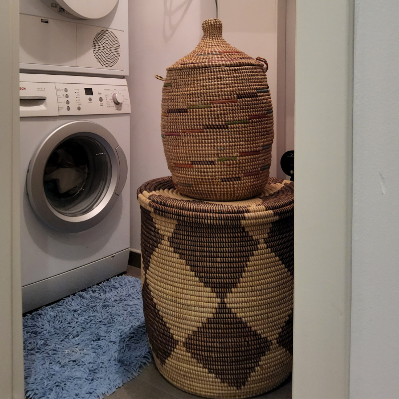 52 Panier « Ndeute » – Grand Panier Cylindrique Ø 45 cm • H 51 cm