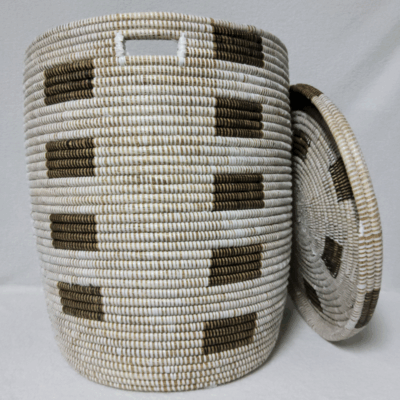 55 Panier « Ndeute » – Grand Panier Cylindrique Ø 45 cm • H 51 cm