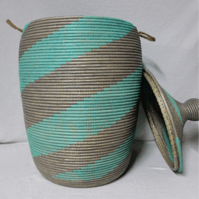 Panier à Linge & Rangement « Sorore » – Taille XXL Ø 42 cm • H 88 cm (couvercle inclus)