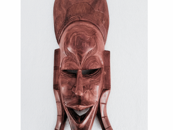 Masque Africain 45_18 Masque Africain en Bois – Visage Élancé 45 × 18 cm