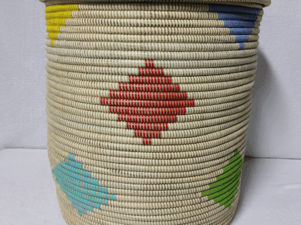 Panier « Ndeute » – Grand Panier Cylindrique Ø 45 cm • H 51 cm