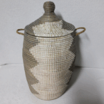 Panier à Linge & Rangement « Sorore » – Taille L Ø 33 cm | H 67 cm (couvercle inclus)