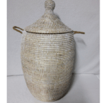 Panier à Linge & Rangement « Sorore » – Taille XL Ø 37 cm • H 77 cm (couvercle inclus)