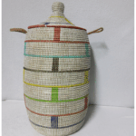 Panier à Linge & Rangement « Sorore » – Taille XL Ø 37 cm • H 77 cm (couvercle inclus)