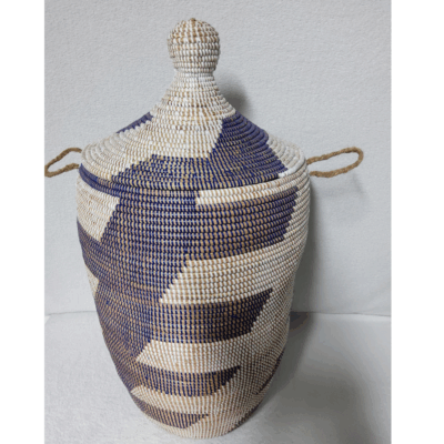 Panier à Linge & Rangement « Sorore » – Taille XL Ø 37 cm • H 77 cm (couvercle inclus)