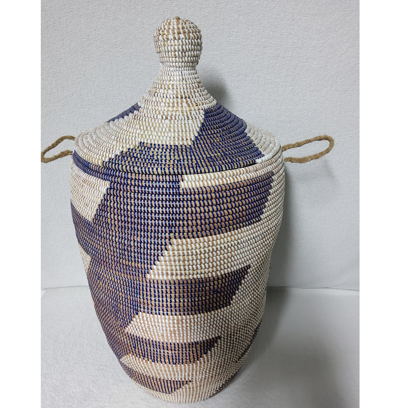 Panier à Linge & Rangement « Sorore » – Taille XL Ø 37 cm • H 77 cm (couvercle inclus)