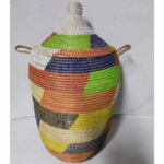 Panier à Linge & Rangement « Sorore » – Taille XL Ø 37 cm • H 77 cm (couvercle inclus)