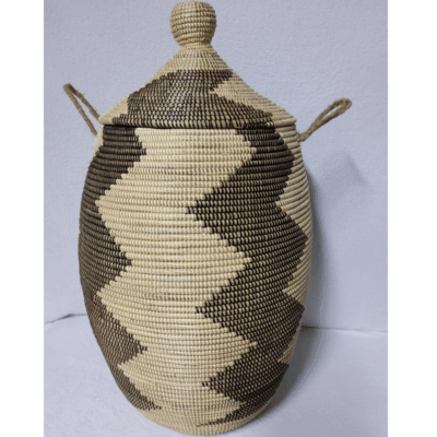 Panier à Linge & Rangement « Sorore » – Taille XXL Ø 42 cm • H 88 cm (couvercle inclus)