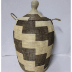 Panier à Linge & Rangement « Sorore » – Taille XXL Ø 42 cm • H 88 cm (couvercle inclus)