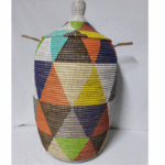 Panier à Linge & Rangement « Sorore » – Taille XXL Ø 42 cm • H 88 cm (couvercle inclus)