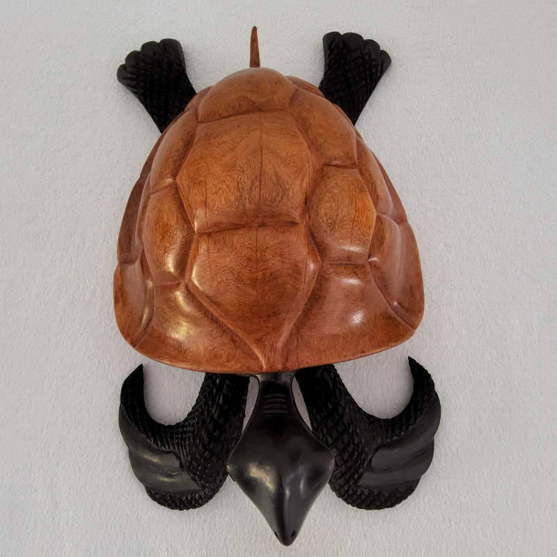 TORTUE MARRON CLAIR « Tortue » 53 × 35 cm (6 kg) - Bois Marron Clair