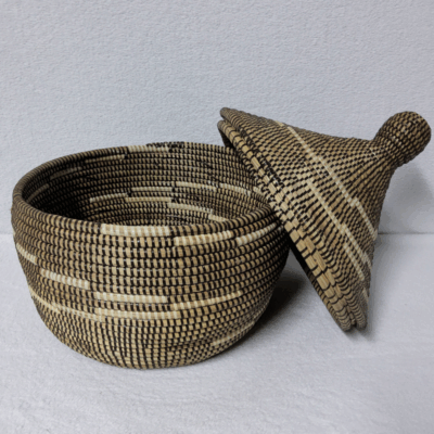 Panier Tissé « Super » Sorore  – Couvercle Conique Ø 35 cm (H 37 cm)