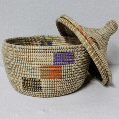 Panier Tissé « Super » Sorore  – Couvercle Conique Ø 35 cm (H 37 cm)