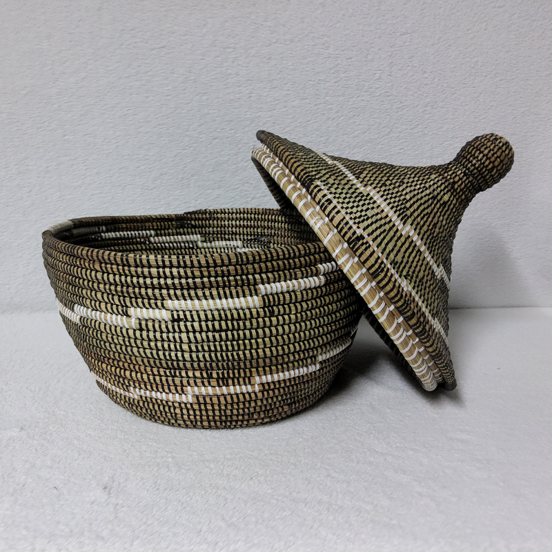 Panier Tissé « Super » Sorore  – Couvercle Conique Ø 35 cm (H 37 cm)