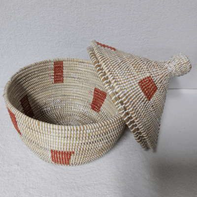 Panier Tissé « Super » Sorore  – Couvercle Conique Ø 35 cm (H 37 cm)