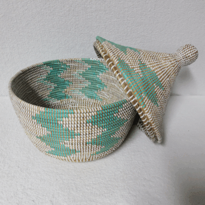 Panier Tissé « Super » Sorore  – Couvercle Conique Ø 35 cm (H 37 cm)