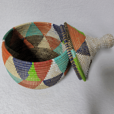 Panier Tissé « Super » Sorore  – Couvercle Conique Ø 35 cm (H 37 cm)