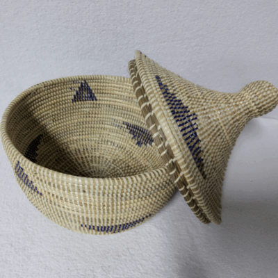 Panier Tissé « Super » Sorore  – Couvercle Conique Ø 35 cm (H 37 cm)