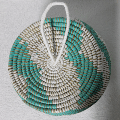 180 Panier « Takh » – Petit Panier Tissé avec Couvercle Ø 19 cm • H 27 cm