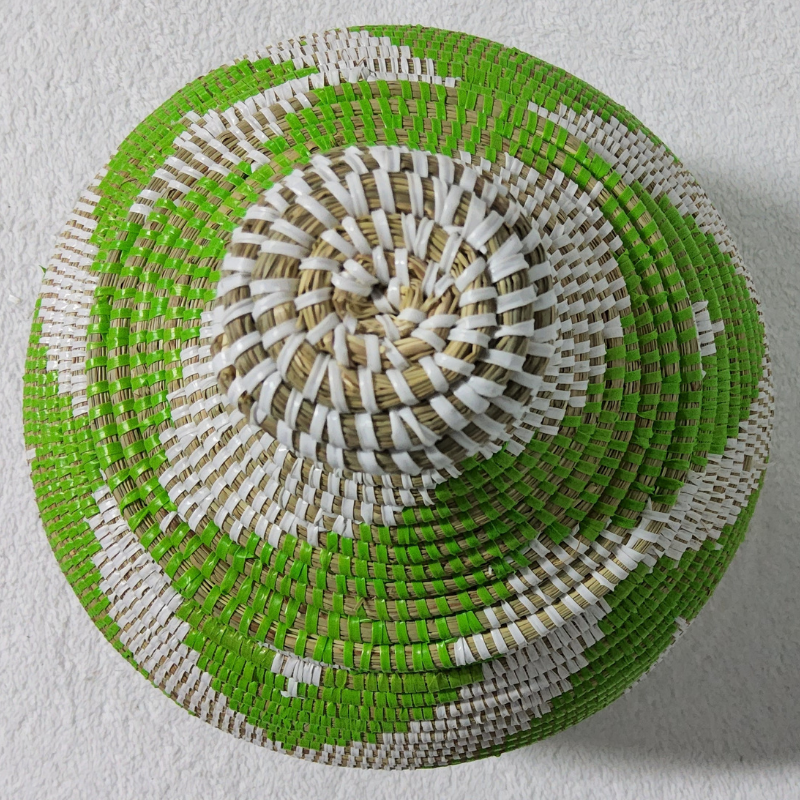 186 Panier « Takh » – Petit Panier Tissé avec Couvercle Ø 19 cm • H 27 cm