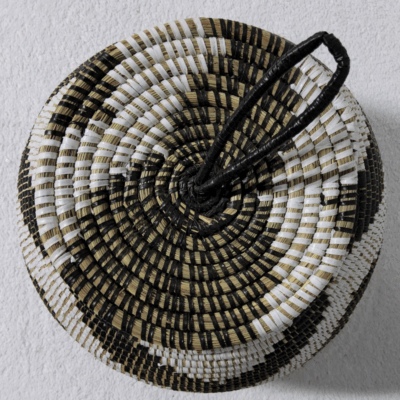 192 Panier « Takh » – Petit Panier Tissé avec Couvercle Ø 19 cm • H 27 cm