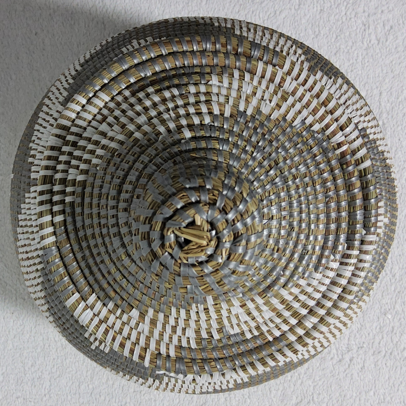 196 Panier « Takh » – Petit Panier Tissé avec Couvercle Ø 19 cm • H 27 cm