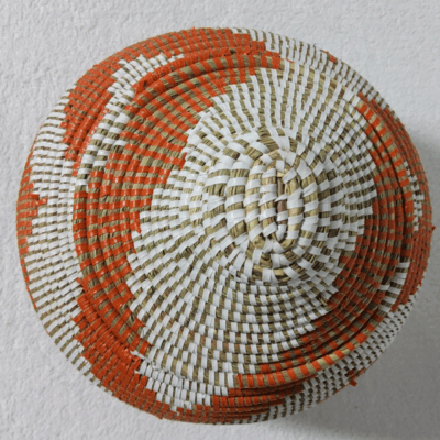 198 Panier « Takh » – Petit Panier Tissé avec Couvercle Ø 19 cm • H 27 cm