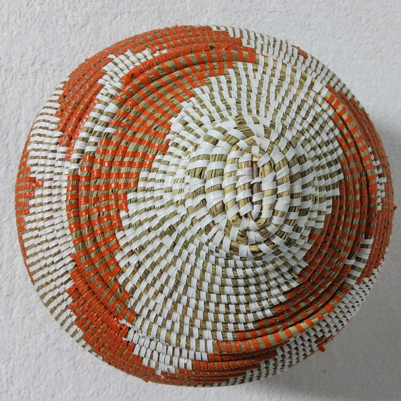 198 Panier « Takh » – Petit Panier Tissé avec Couvercle Ø 19 cm • H 27 cm