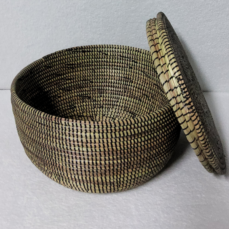 Panier de Rangement Tissé « Super » – Couvercle Plat Ø 36 cm