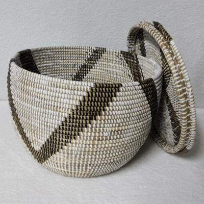 Panier de Rangement Tissé « Super » – Couvercle Plat Ø 36 cm