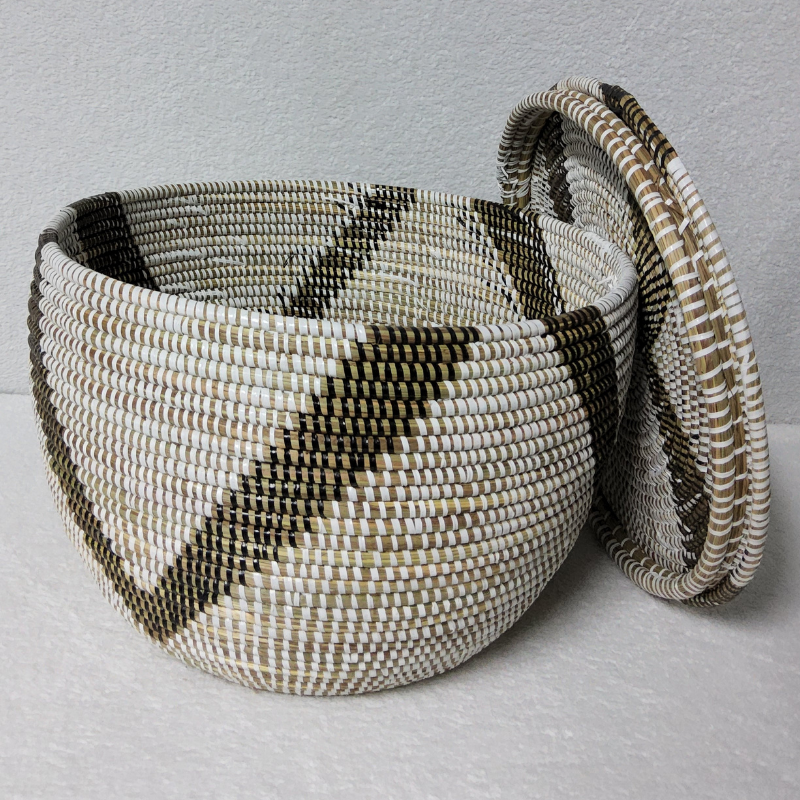 Panier de Rangement Tissé « Super » – Couvercle Plat Ø 36 cm